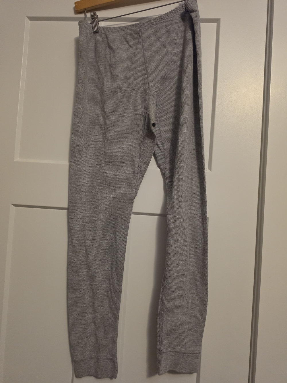 Fruit of the Loom Light Gray Ribbed Women's Leggings